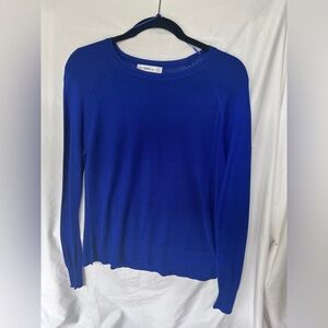 Zara Basic Fine Knit Sweater | Yves Klein Blue | Size S